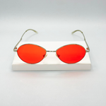Lunettes de soleil Fammes : RBROVO Oval Metal/Orange