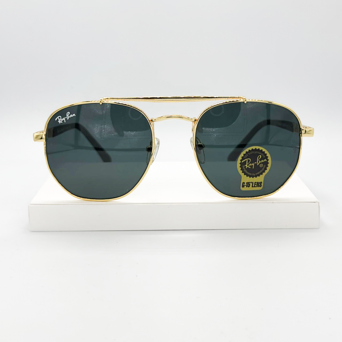 Lunettes de soleil Hommes : RAY-BAN Glod/Green