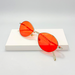 Lunettes de soleil Fammes : RBROVO Oval Metal/Orange